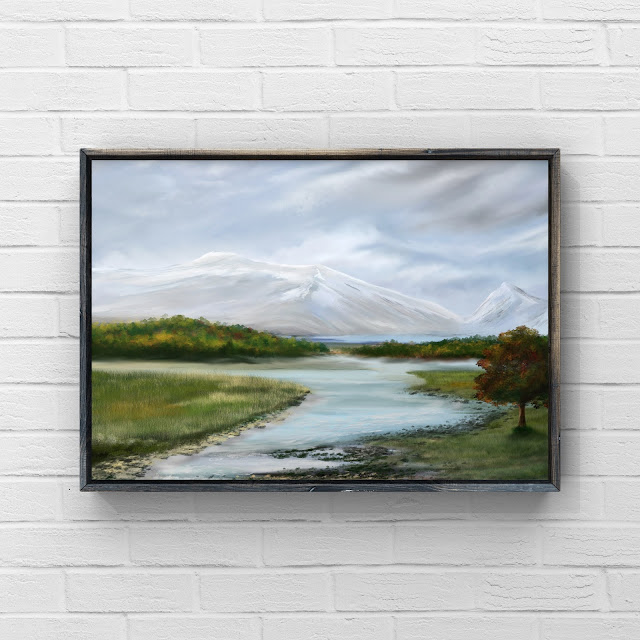 Which Way Now by Mark Taylor mountains, landscape, snow, artwork