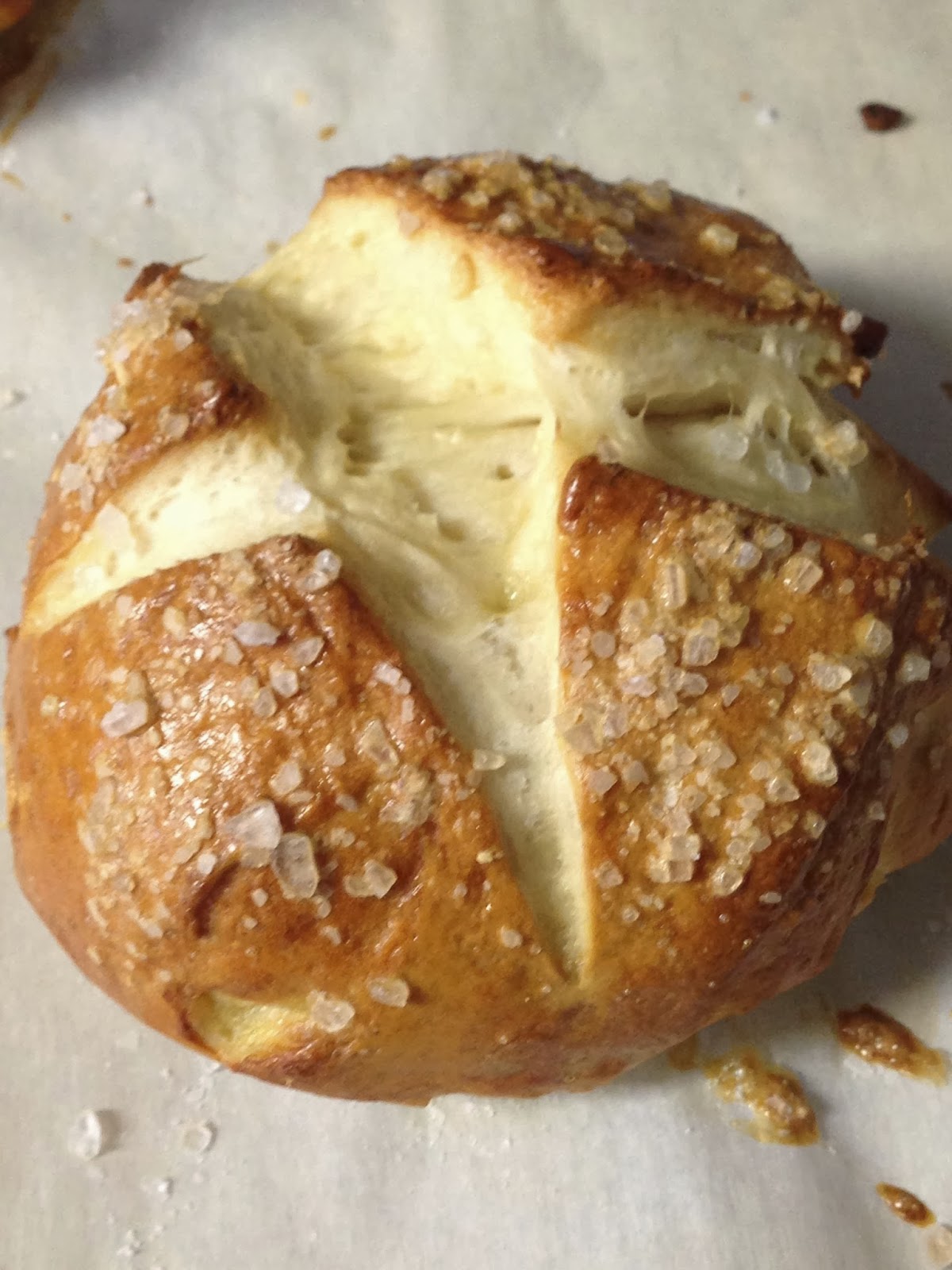 Grandma Larry's kitchen Pretzel bread soup bowls