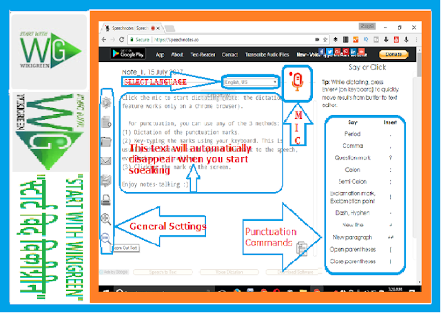 Speechnotes by Google an online Speech-enabled Notepad converts Voice to text Inside your Browser