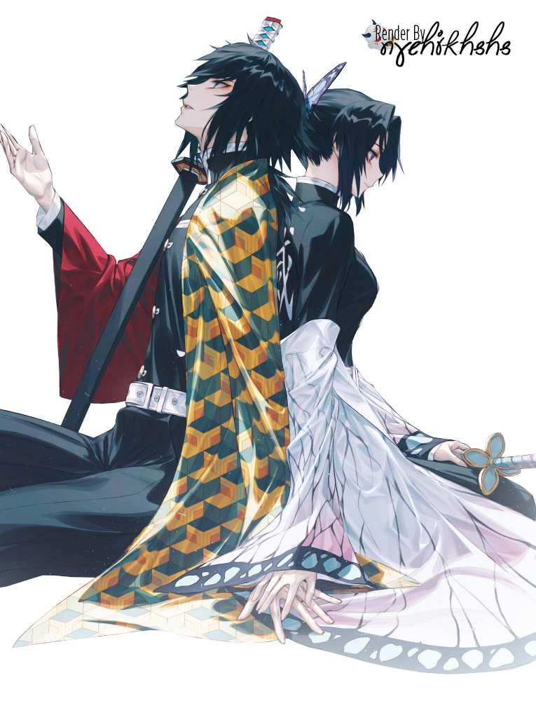 Giyu Tomioka and Shinobu Kochou Render 58 by nychikhshs