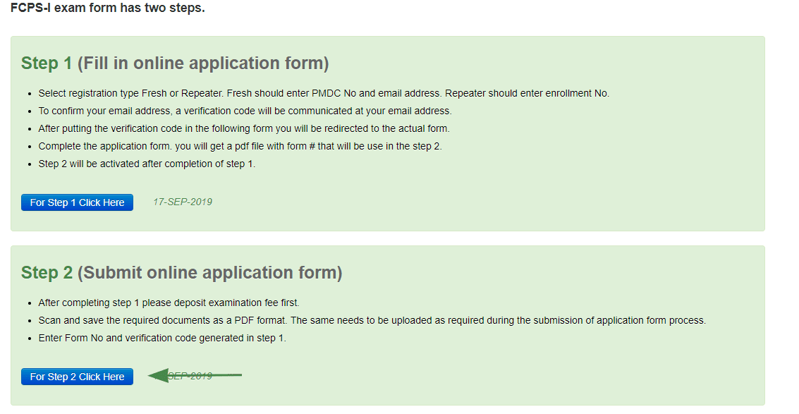 How to Apply for FCPS Part 1 Exam Etest And Admission
