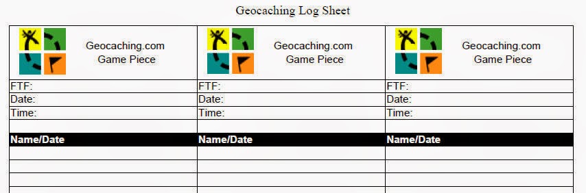 FREE Geocache Printable Logs & Signs for Geocache Containers