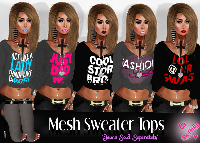 ::215 Couture::: Mesh Sweater Tops @ ::215 Couture::