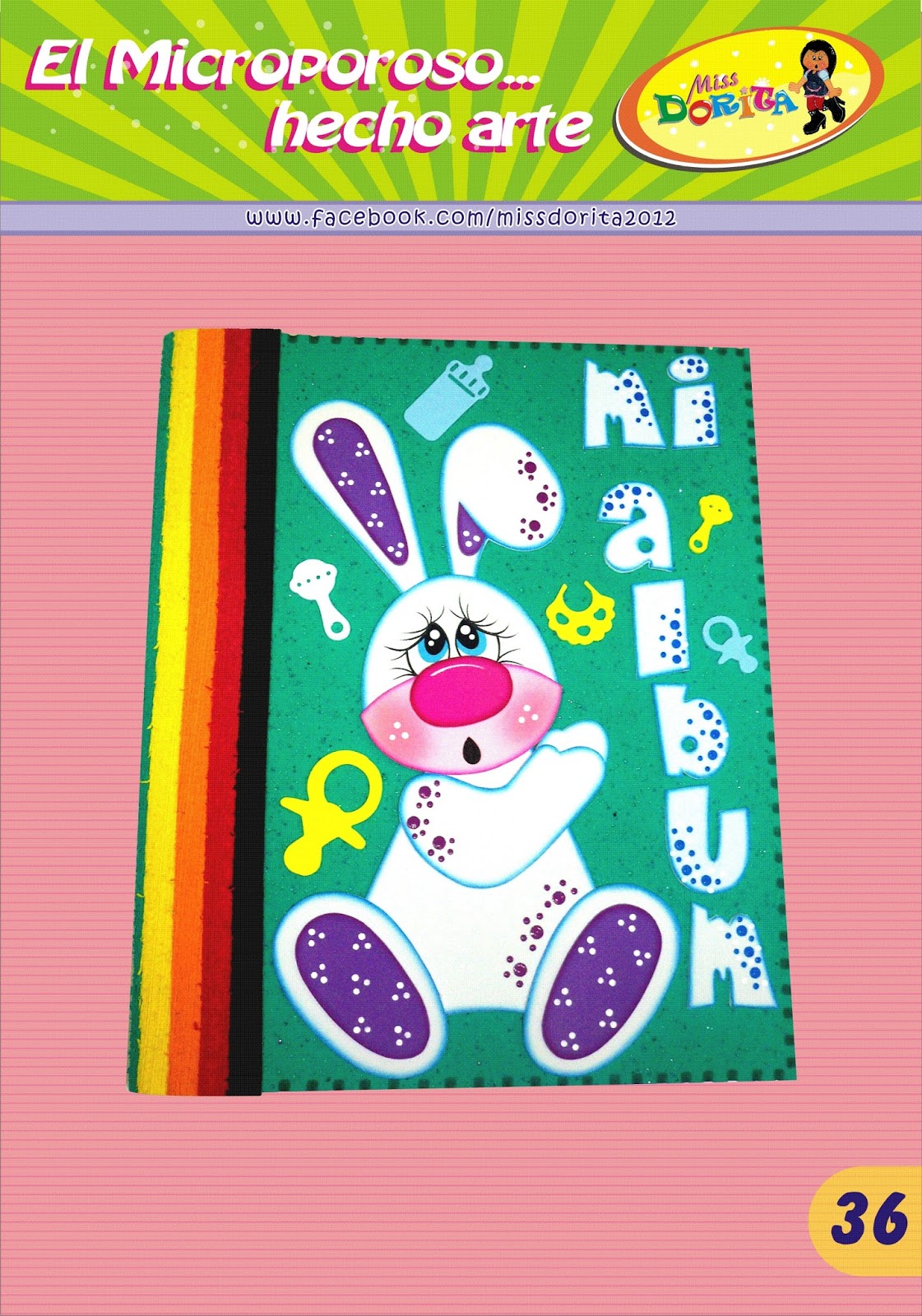 Manualidades en Foami Miss Dorita: Archivador Mi Albúm