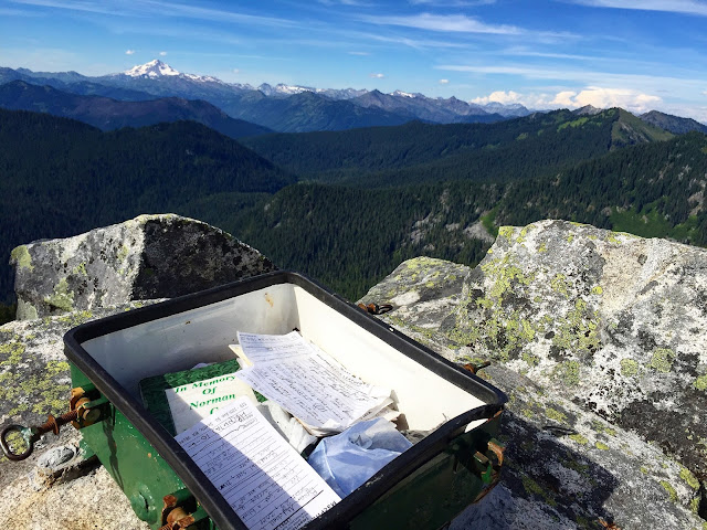 Summit Register at Mt. McCausland