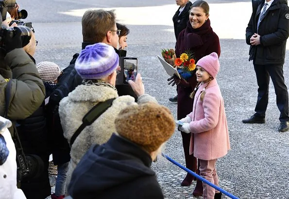 Prince Daniel, Princess Estelle and Prince Oscar attended Princess Victoria's Name Day. By Malina trousers