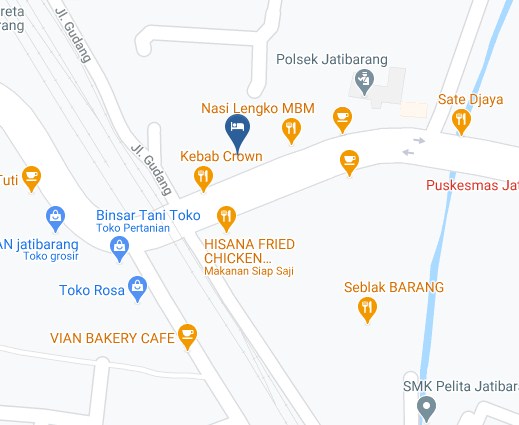 Map Letak Hotel Adis Syariah Indramayu