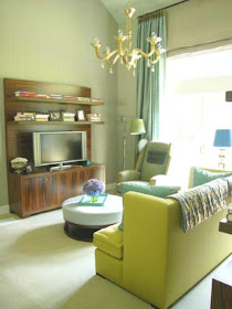 La Sala Y Comedor: Salas de color Verde - Salas de Estar - Living Room