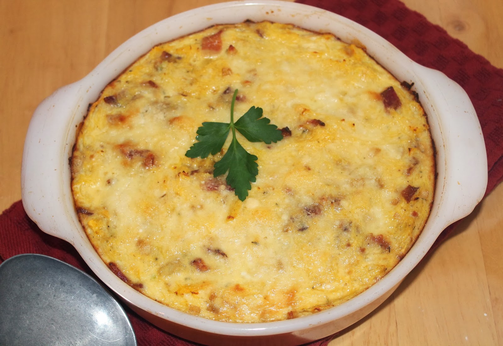 Savory Moments Spaghetti squash and bacon casserole