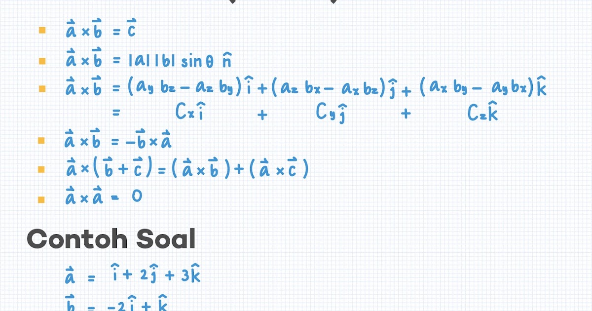 Perkalian Cross Dan Dot Pembahasan Soal