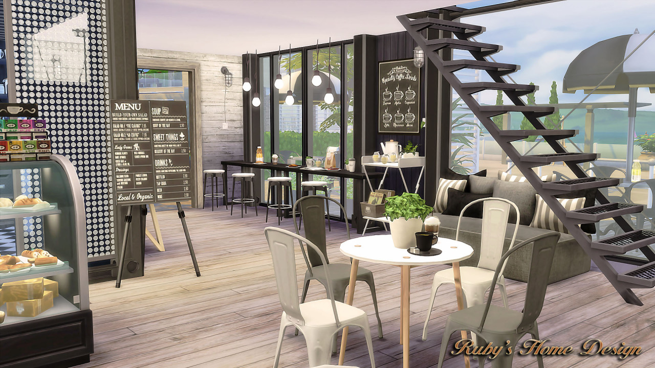 Sims 4 Ccs The Best Coffee Shop By Ruby Red Simblr