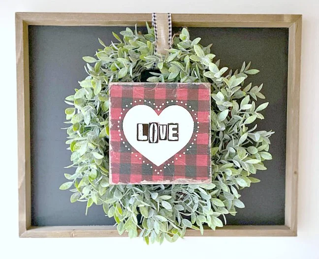 Rustic Repurposed LOVE sign for Valentine's Day