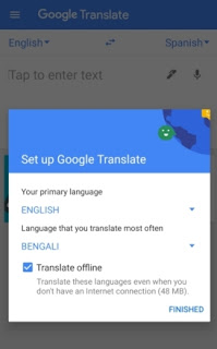Google translate offline
