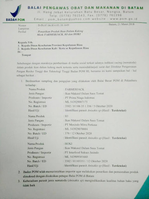 Viral Isu Cacing Pita di Sarden, Ini Fakta dan Cara Tepat Agar Tak Tertipu Viral Isu Cacing Pita di Sarden, Ini Fakta dan Cara Tepat Agar Tak Tertipu