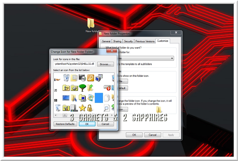 3 Garnets & 2 Sapphires: Tech Tips Video: How to Create Hidden Desktop