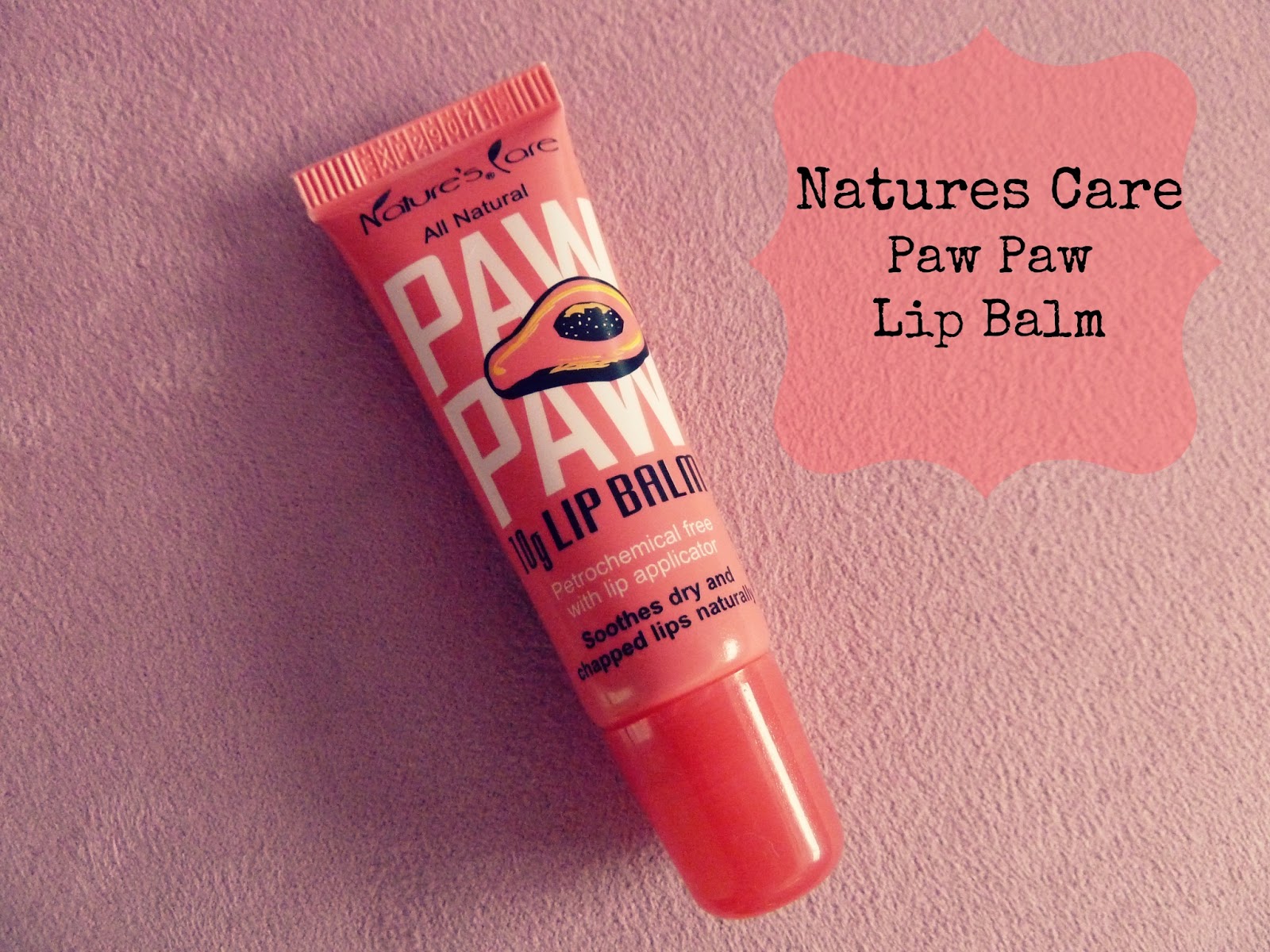 Australian Beauty Review Review of Nature's Care Paw Paw Lip Balm