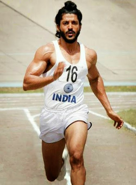 Farhan Akhtar in Bhag Milkha Bhag running