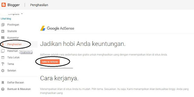 Cara Memasang Iklan Adsense di Blogger Versi Terbaru | Blog Unik Indonesia