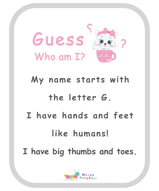 Guessing for Kids -  Who am I? - I am a gorilla