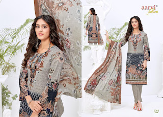 Aarvi Noor Lawn Collection vol 1 Pakistani dress Material