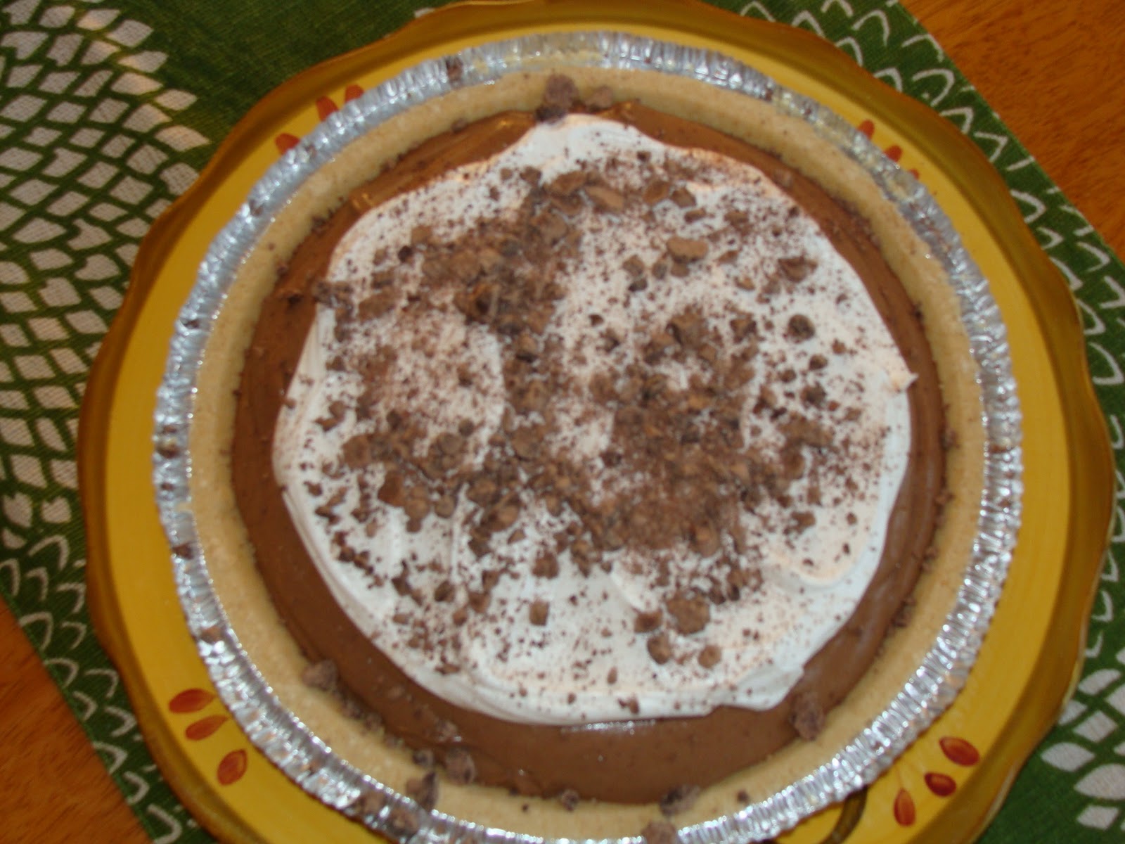Just Cooking: Chocolate Cream Pudding Pie