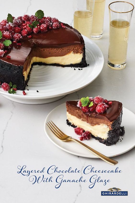 GHIRARDELLI LAYERED CHOCOLATE CHEESECAKE My Favorite Recipe