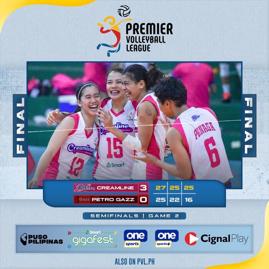 PVL Creamline def. Petro Gazz, 30 Game 2 Semifinals (Aug. 9, 2021
