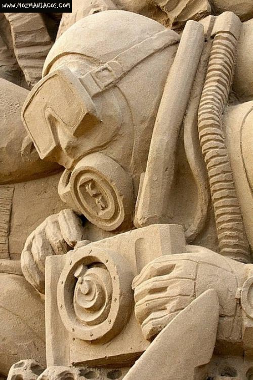 Escultura de areia