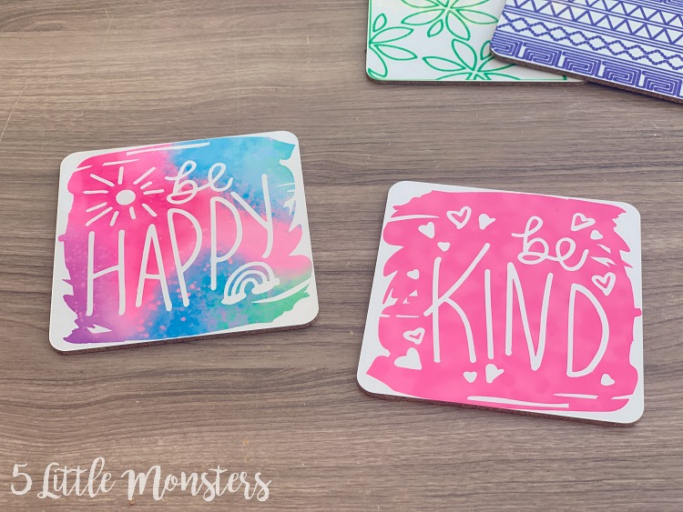 How to use Infusible Ink Sheets on Coasters using Cricut 