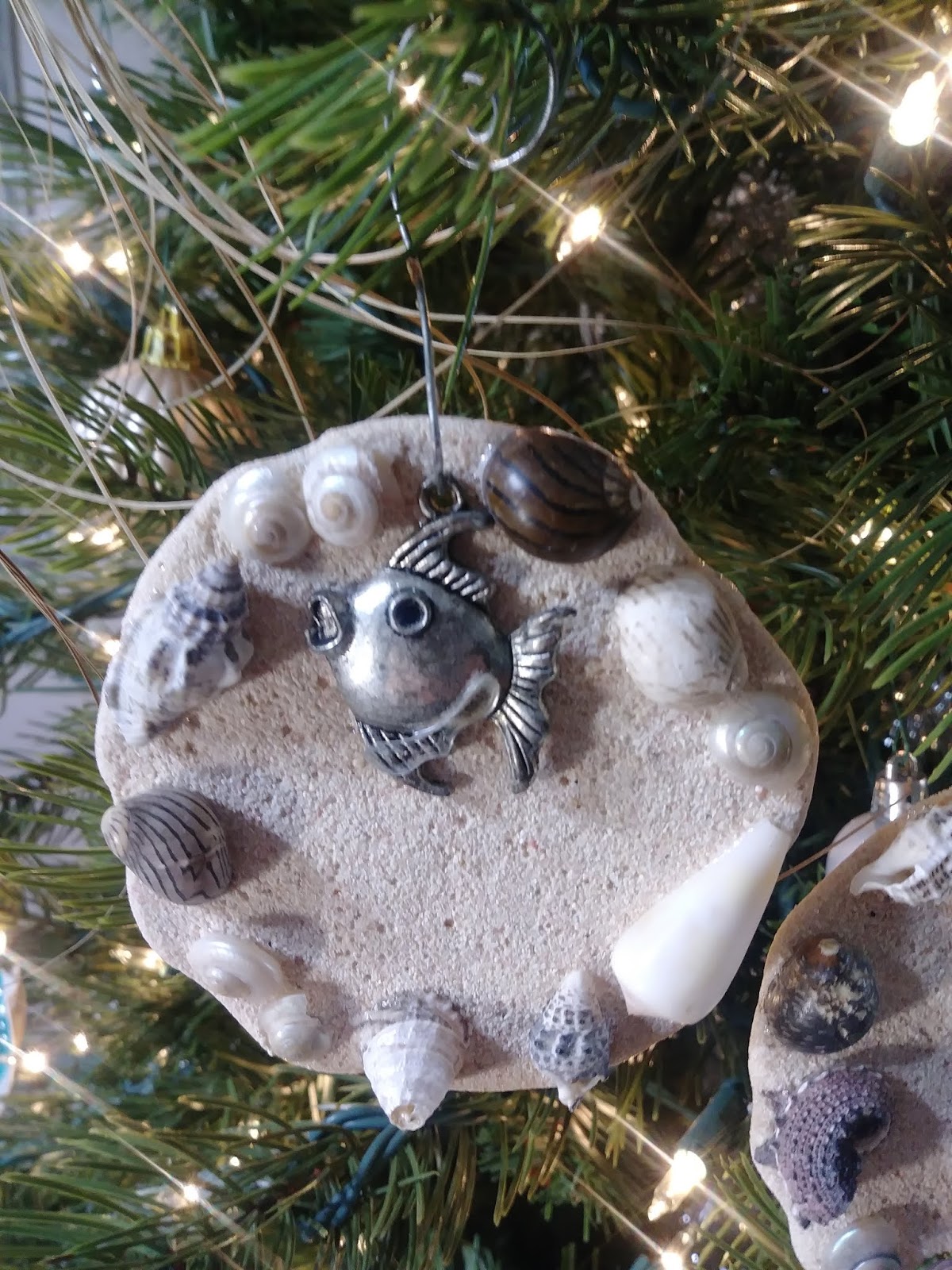 Coastal Bohemian Sand Art Ornaments