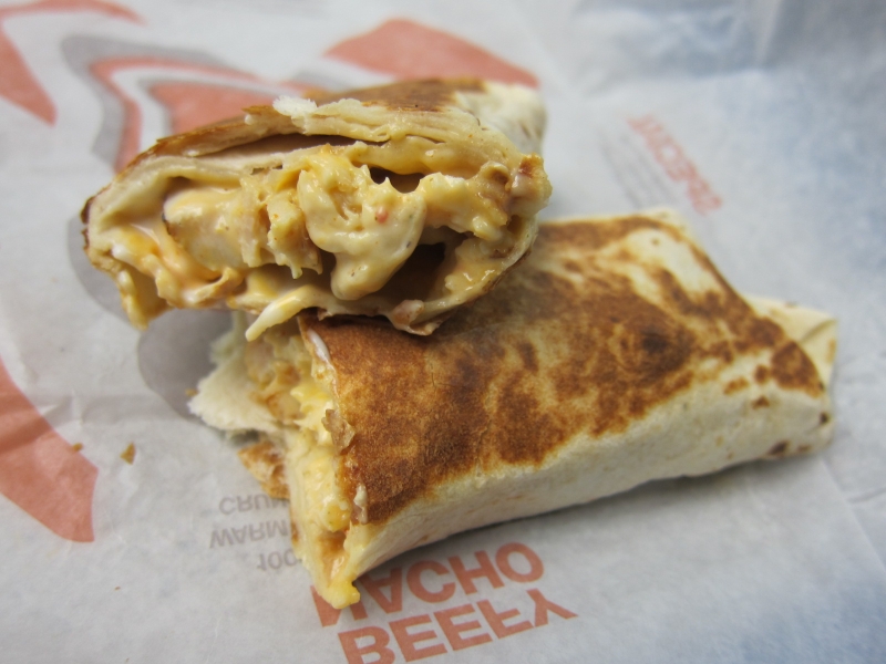 taco bell shredded chicken burrito review