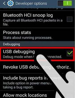 Enable Debugging Option on android