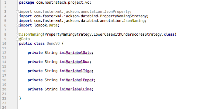 Java fasterxml. Json naming Convention.