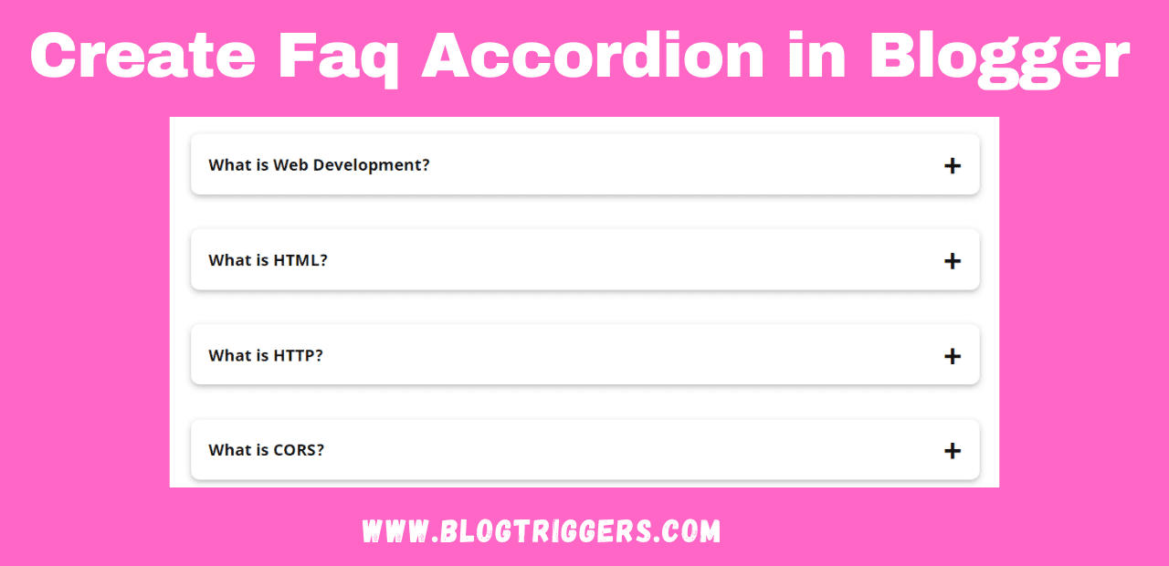 How to Create Faq Accordion in blogger in 2021