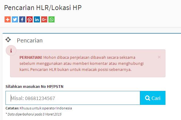 Cara Melacak Nomor Hp Update 2016 - Blogger Nineseven