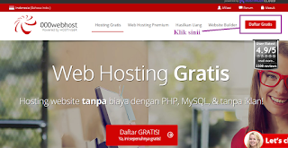 Tutorial Cara Daftar Hosting Gratis Di 000webhost Dan Mengupload File Website ( Mengonlinekan Website di Localhost Ke Hosting ) 