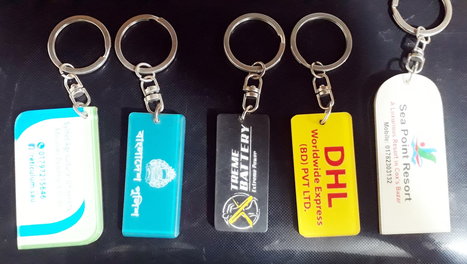 প্লাস্টিকের চাবির রিং ডিজাইন, Key Ring, Digital Key Ring Design/Smrity Enterprise