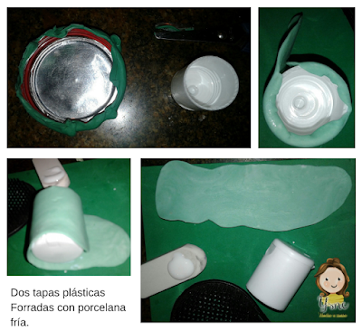 Paso a paso - Base de portavelas Portavela-reciclado-para-navidad-con-porcelana-fría
