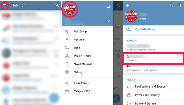 Cara Membuat Username Telegram di Android