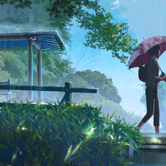 Garden of Words Wallpaper Engine
