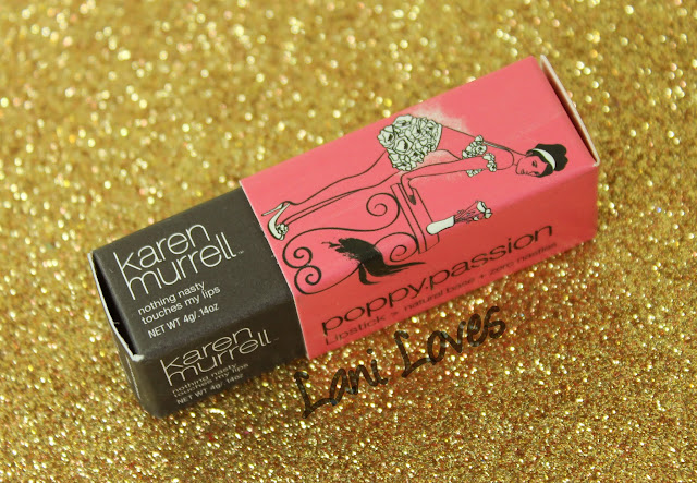 Karen Murrell - Poppy Passion Lipstick Swatches & Review