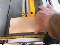 Cutting 4X4 squares of poplar