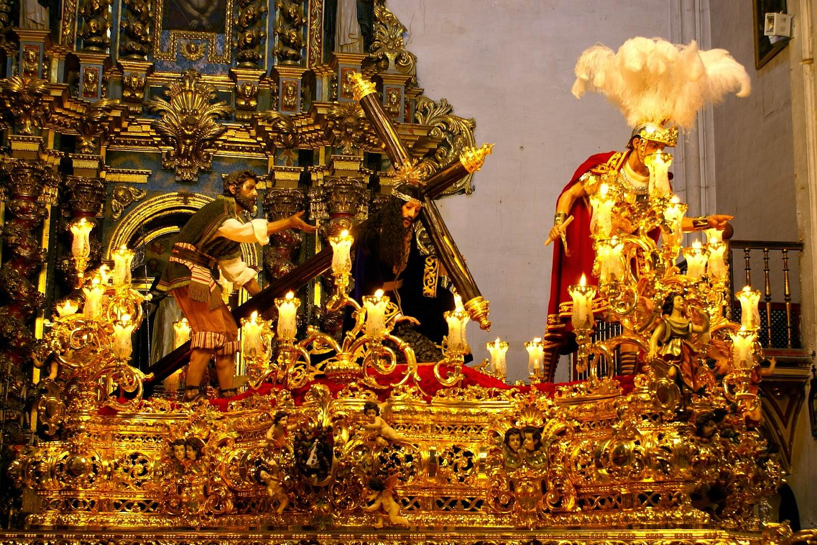 LOS REDENTORISTAS el blog costalero de Granada Ensayos de Tres Caidas