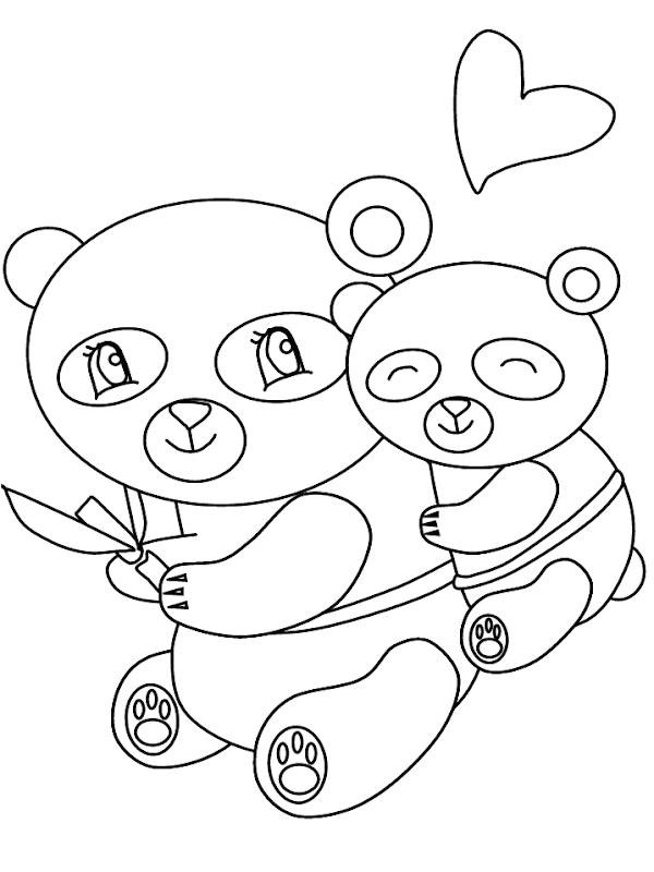 panda coloring pages, kids coloring pages title=