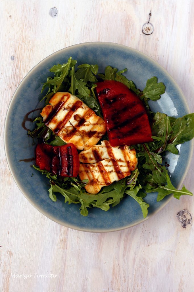 Mango & Tomato Grilled Halloumi & Watermelon Salad