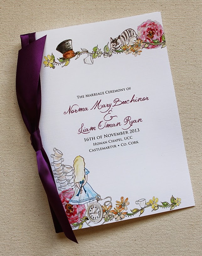 Alice in Wonderland Wedding Invitations Wedding Stuff Ideas