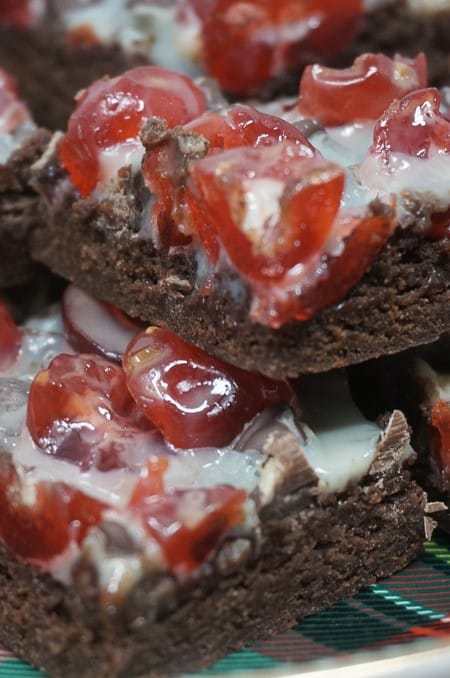 Chocolate Covered Cherry Brownies