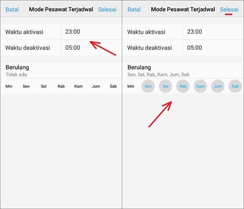 Aktifkan Mode Pesawat Otomatis di Android