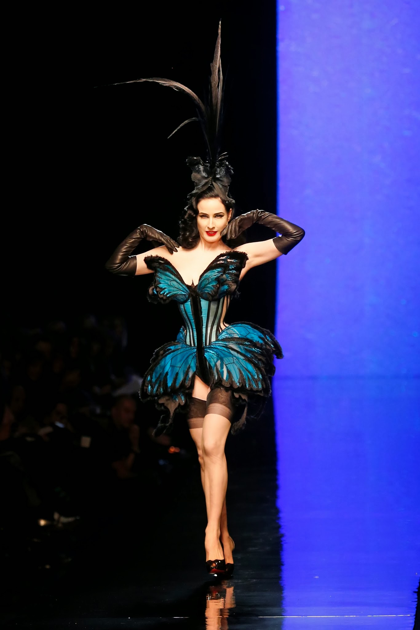Most Popular Celebritys Lifestyle: Dita Von Teese Leather 2014 - Jean