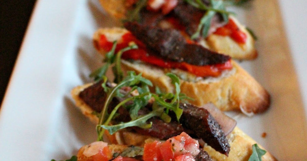 Mary Ellen's Cooking Creations Grilled Flank Steak Crostini